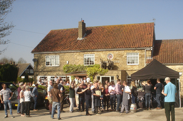 Exterior. Dambusters Inn, Scampton. Presentation of CAMRA Award; Lincoln Pub of the Year 2017