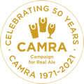 CAMRA celebrates fifty years 1971-2021 logo.